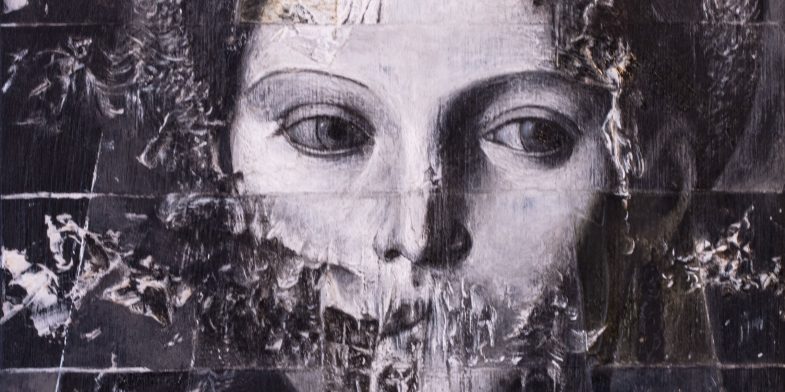 1 - Ipertesta (2020) Oil and Acrylics on Wood 30x40x2 cm - Copia