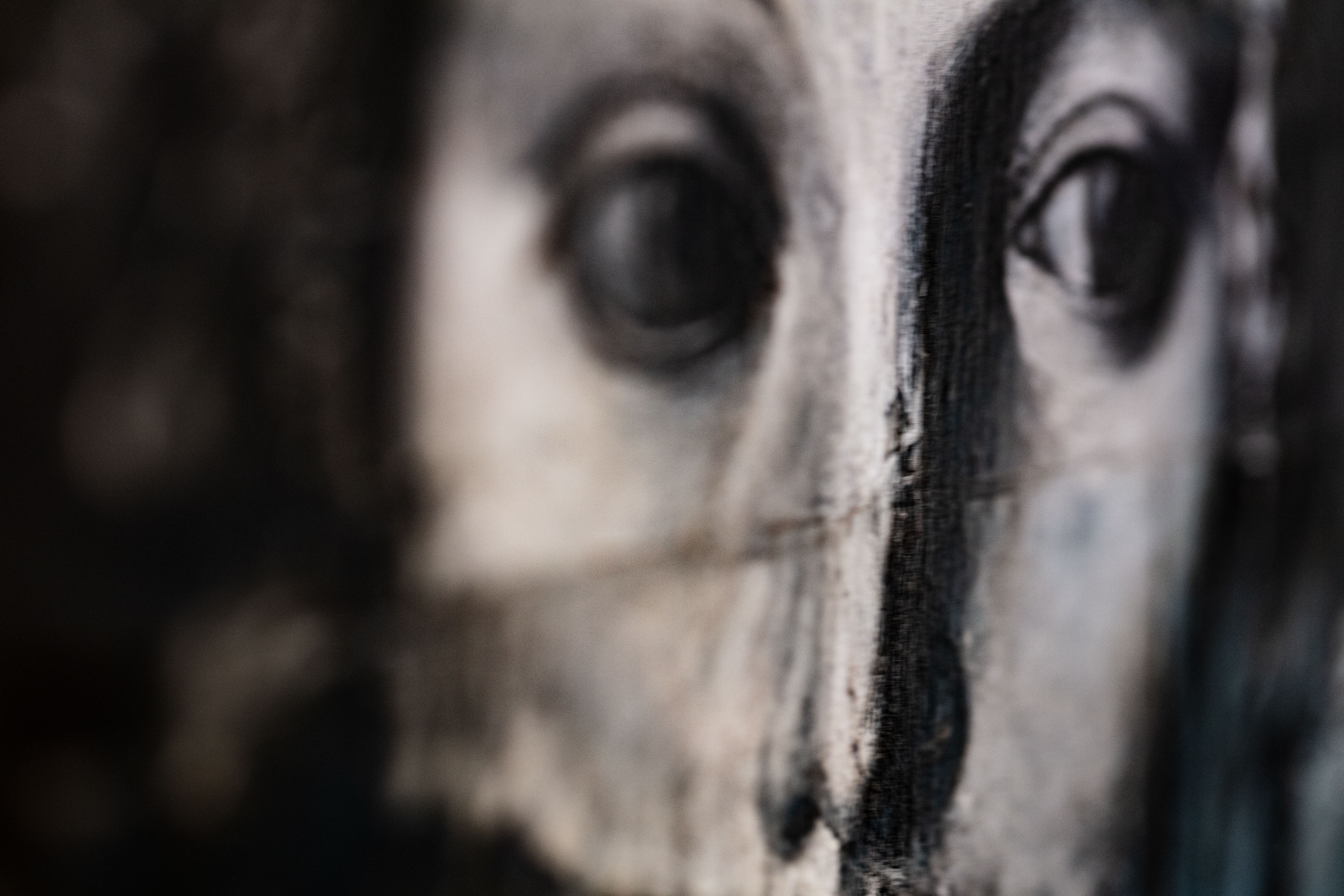 1 - Ipertesta (2020) Oil and Acrylics on Wood 30x40x2cm detail 2